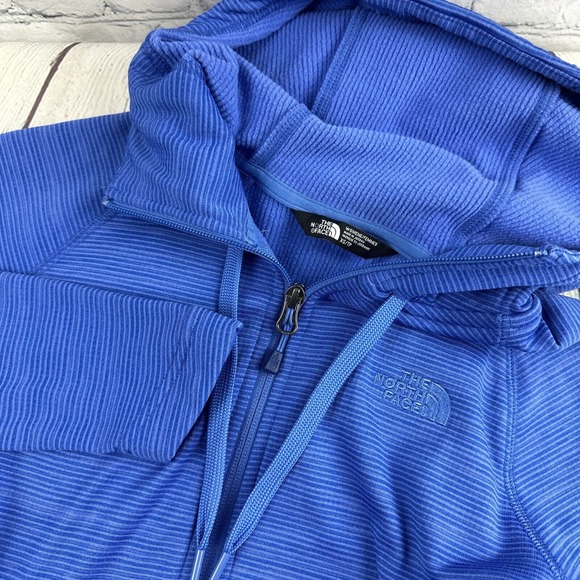 The North Face Jacket Blue Hoodie Stretch‎ Full Zip Coat Blue XS - Picture 1 of 11